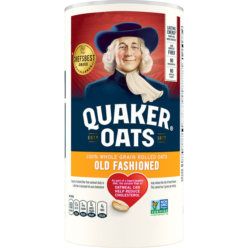 Quaker Oats Old Fashioned 100% Whole Grain Oats 510g (Best Before Date 14/01/2025)