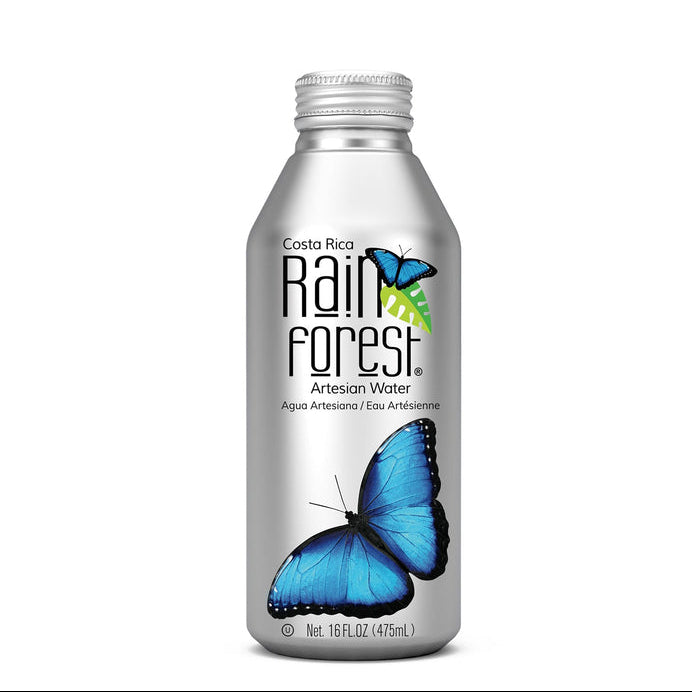 RainForest Premium & Natural Artesian Spring Water from Costa Rica, Al