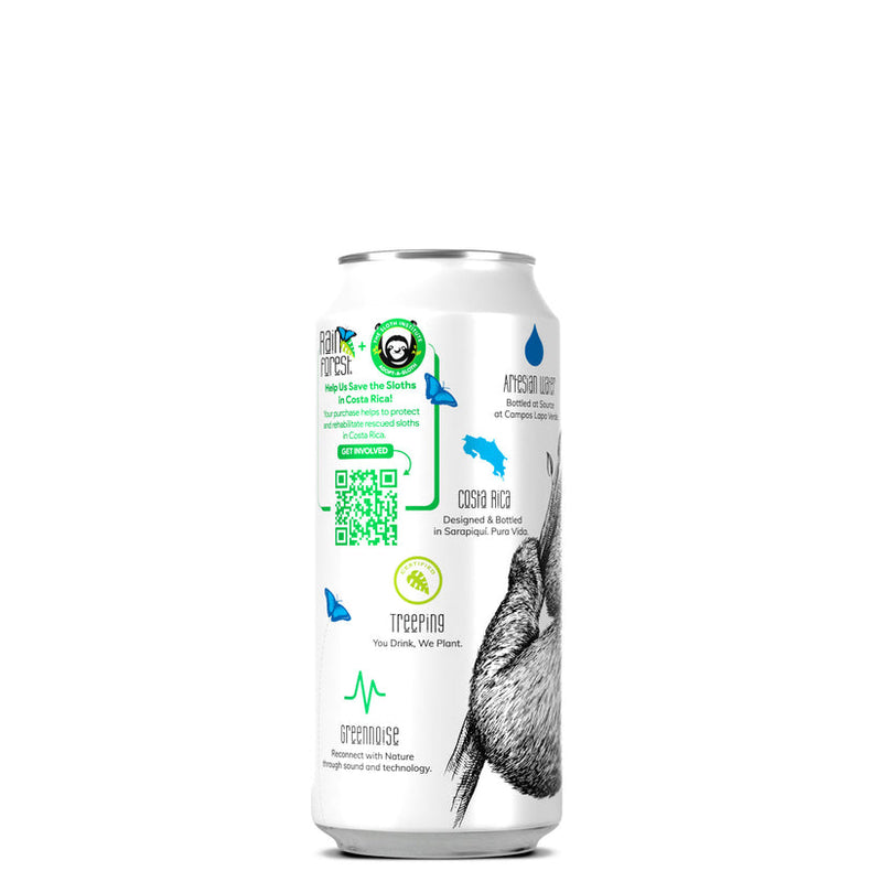 RainForest Premium & Natural Artesian Spring Water from Costa Rica, Aluminium Cans 475mL (Pack of 12)