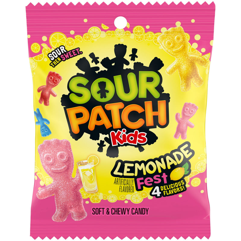 Sour Patch Kids Lemonade Fest Soft & Chewy Candy Bag 102g