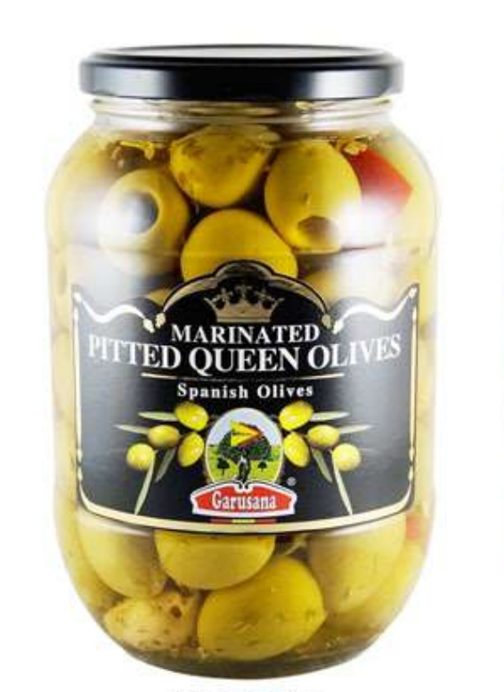Garusana Marinated Queen Pitted Olives 835g