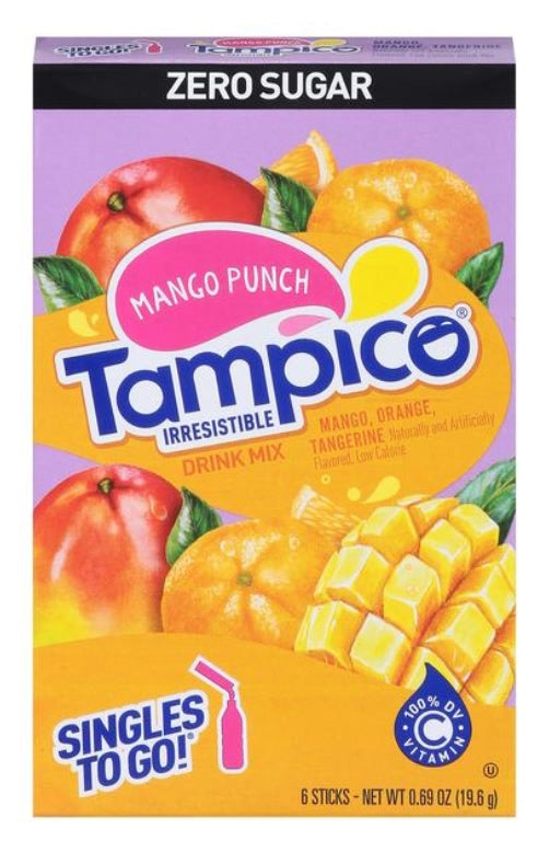 Tampico Zero Sugar Single to Go Mango Punch  19.6g