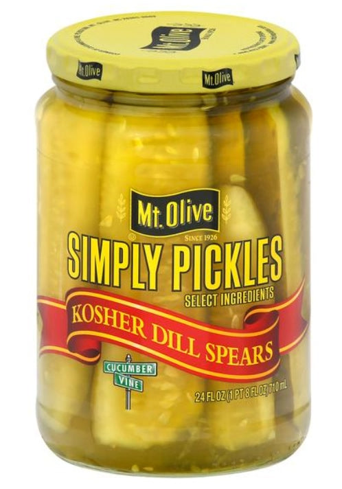 Mt Olive Simply Kosher Dill Spears  710ml