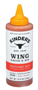 Kinder's Louisiana Heat Wing Sauce and Dip 395g