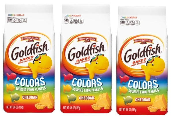 Pepperidge Farm Goldfish Colour 187g (Pack of 3)