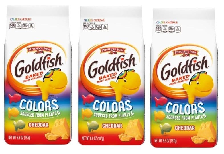 Pepperidge Farm Goldfish Colour 187g (Pack of 3)