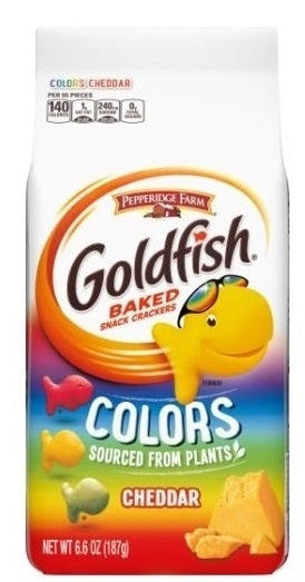 Pepperidge Farm Goldfish Colour 187g (Pack of 4)