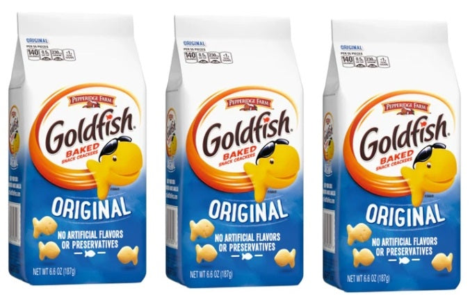 Pepperidge Farm Goldfish Original 187g (Pack of 3)