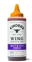 Kinder's Wing Sauce & Dip 439g | Sweet & Spicy Korean