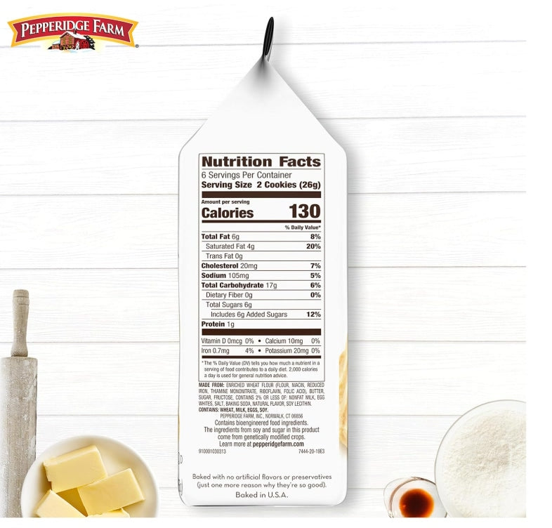 Pepperidge Farm Dublin Shortbread Distinctive Cookies 156g