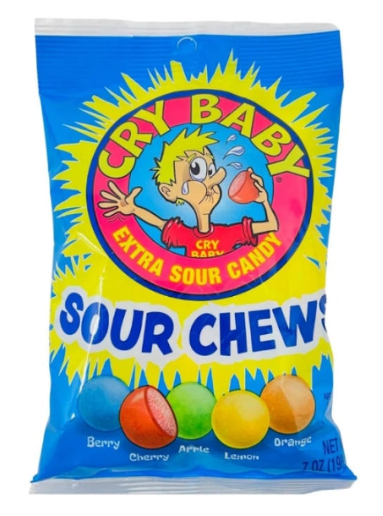 Cry Baby Chews Candy Peg Bag | Choose Your Flavour