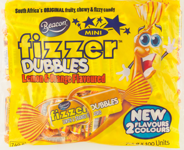 Beacon Fizzer Dubbles Lemon & Orange Flavoured 740g | 100 Units