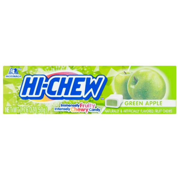 Hi-Chew Fruity Chewy Candy Green Apple Flavour 50g