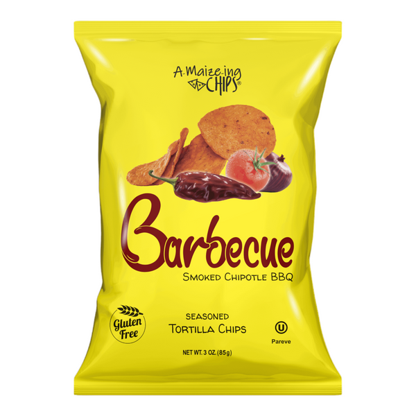 A-Maize-ing Chips Smoked Chipotle BBQ Seasoned Tortilla Chips 85g  (Best Before Date 11/12/2023)