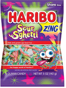Haribo Sour S'Ghetti Bag  141g (Best Before Date :- 12/2025)