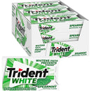 Trident White Spearmint Sugar Free Gum, 16 Count (Pack of 9 )