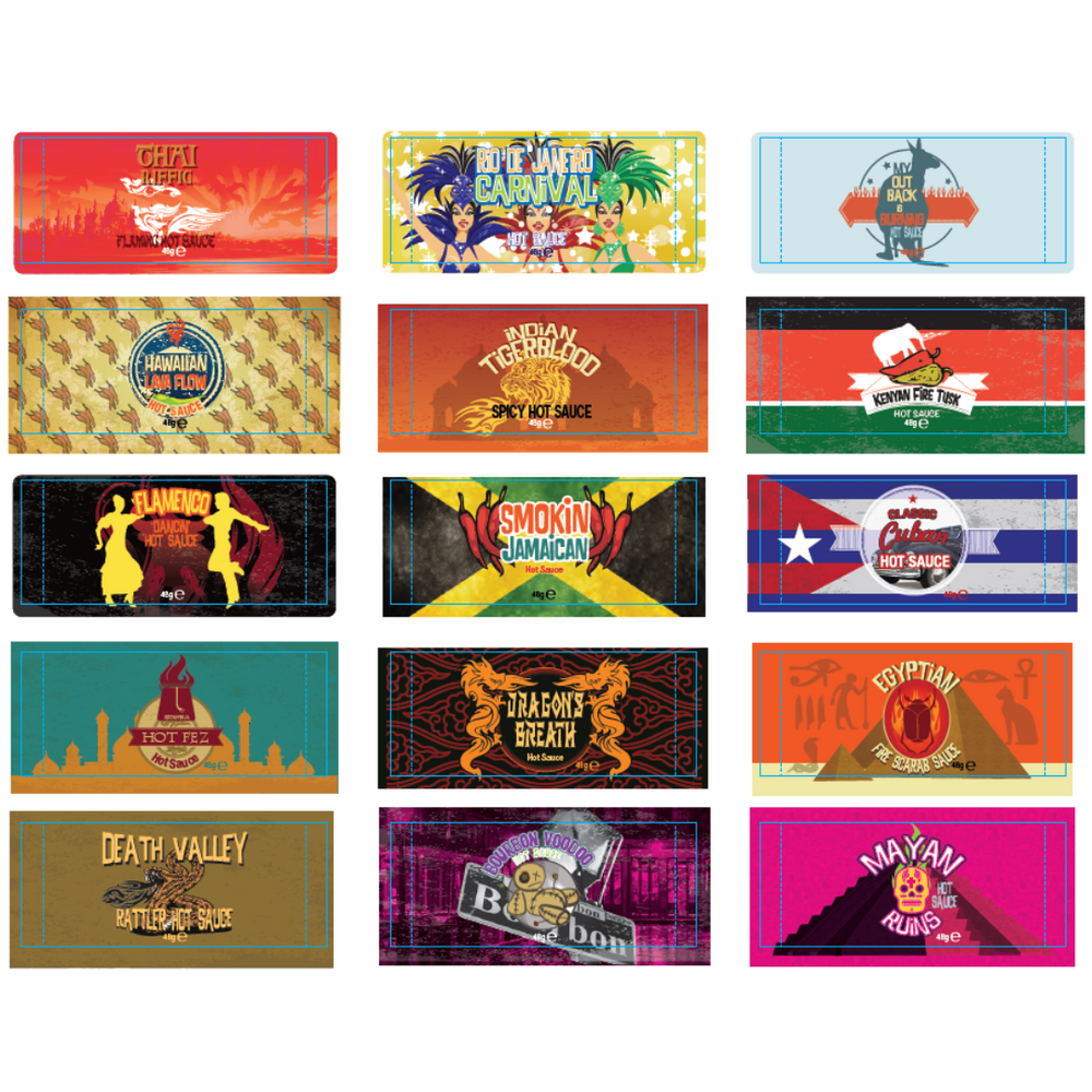 World Traveller Hot Sauce Collection (15ct) | Global Flavours in One B