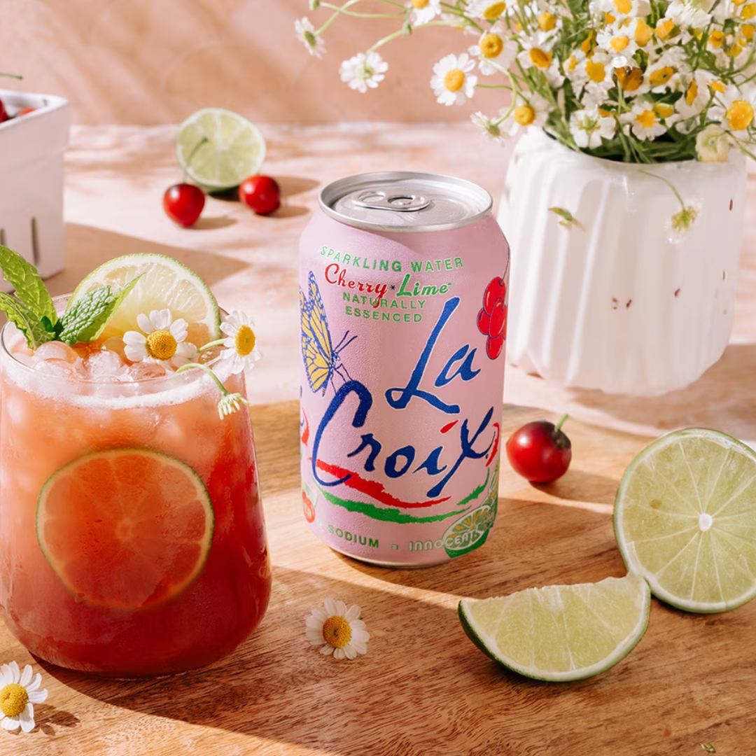 La Croix Cherry Lime Sparkling Water 355ml | Naturally Essenced, 0 Cal