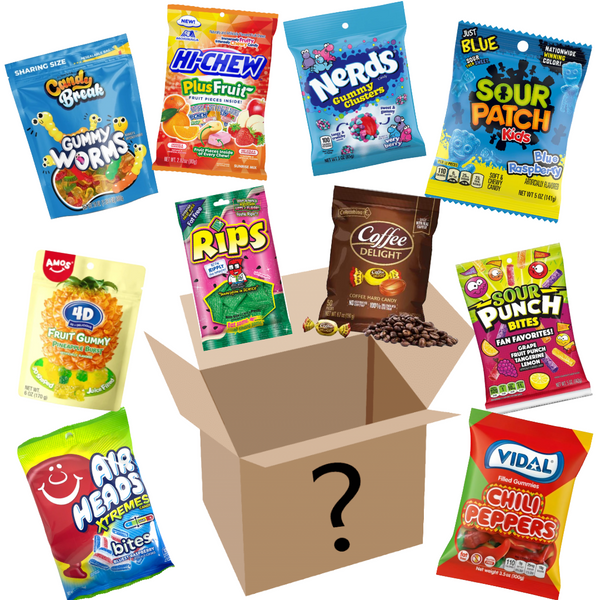 Assorted American Sweets Peg Bags Bundle (10 Pack)