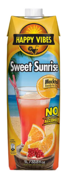 Happy Vibes Sweet Sunrise Mocktail 1 Litre (No Alcohol)