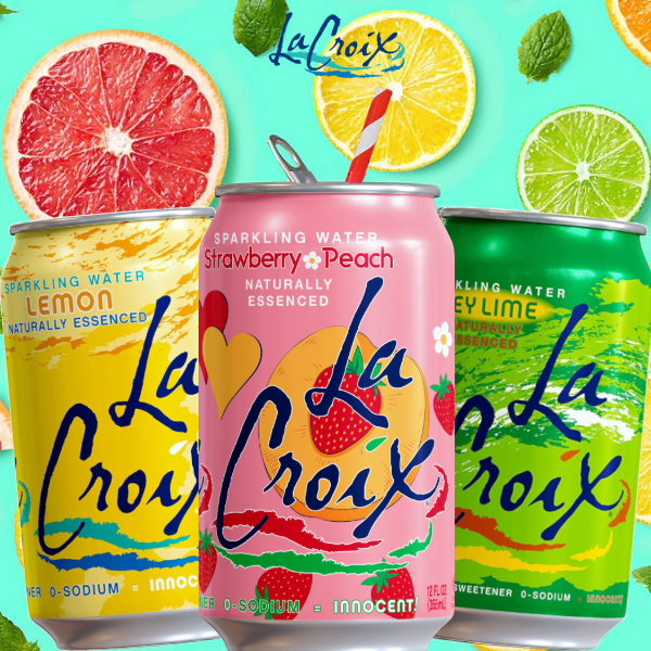 La Croix Sparkling Water 355mL | Naturally Essenced, 0 Calories, 0 Sweetener, 0 Sodium