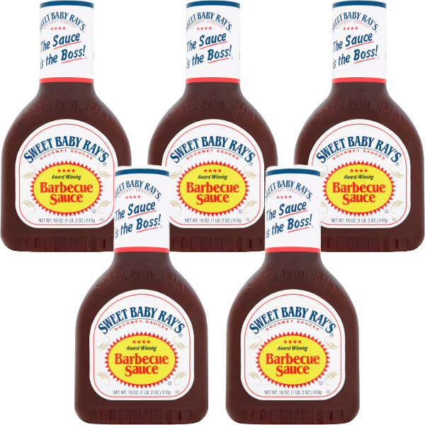 (5 Pack) Sweet Baby Ray's Original Barbecue Sauce 510g (Best Before : 01 Oct 2025)