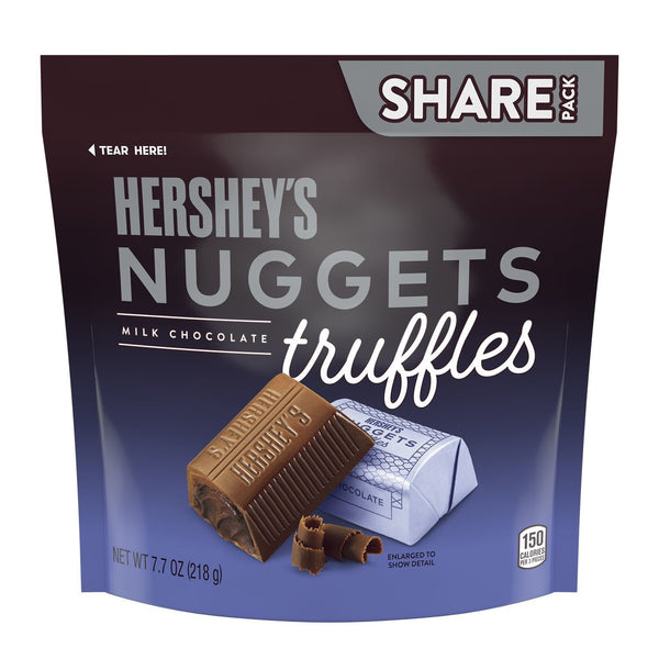 Hershey's Nuggets Milk Chocolate Truffles Candy 218g (Best Before Date 02/2024)