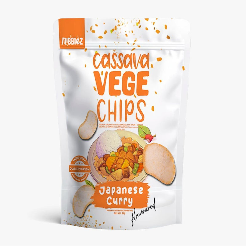 Nibblez Cassava Vege & Salmon Chips | Cassava Crisps | Salmon Crisps | Choose Your Flavour | Spicy Kimchi, Sour Cream & Onion, Tomato Ketchup, Japanese Curry, Black Truffle, Wasabi, Original Flavours