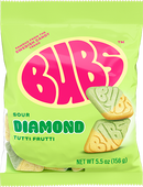 Bubs Candy Sour Diamond Tutti Frutti 156g