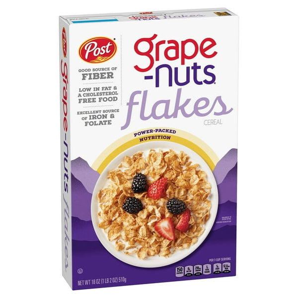 Post Grape Nuts Flakes Breakfast Cereal 510g