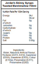 Skinny Mixes Sugar Free Toasted Marshmallow 750ml
