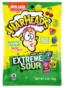 Warheads Bags Bundle Extreme sour 85g | Wedgies 99g | Mega sour booms 71g | Assorted sour 56g