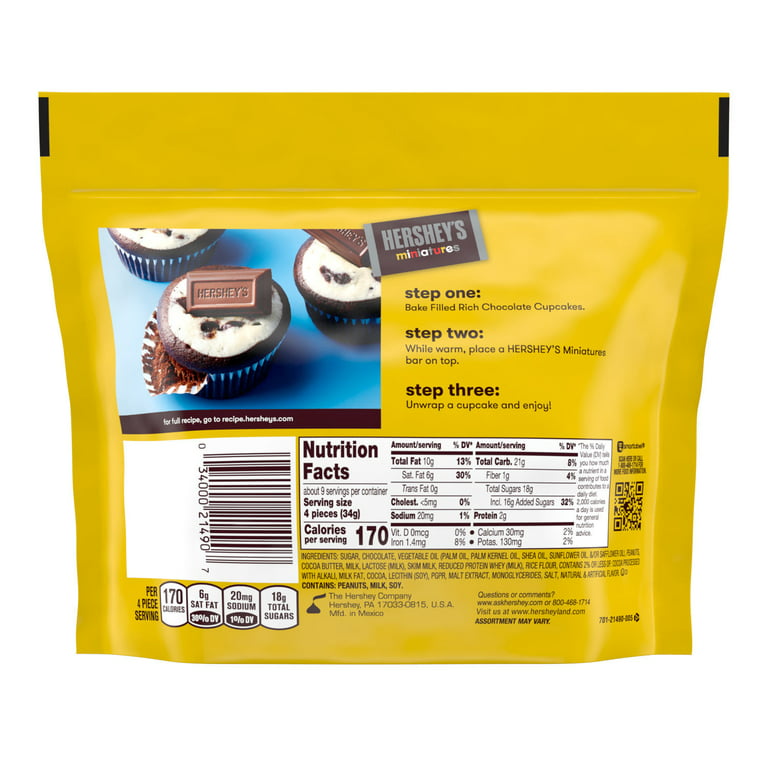 Hershey's Miniatures Chocolate Candy 294g Share Pack (Best Before Date 02/2025)