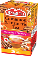 Fenjan Cinnamon & Turmeric Tea 30g | Warming & Soothing Caffeine-Free | 20 Tea Bags