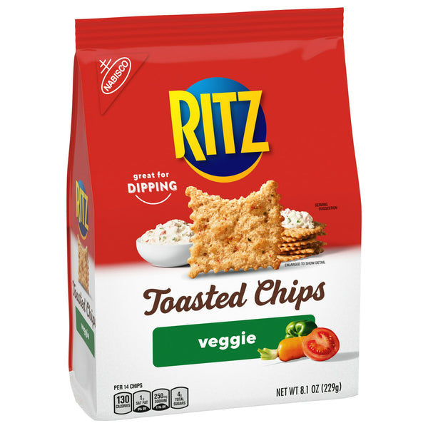 Nabisco Ritz Toasted Chips Veggie Crackers 229g  (Best Before Date 20/12/2023)
