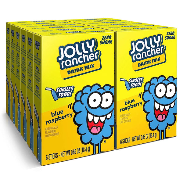Jolly Rancher Sugar Free Singles to Go Blue Raspberry (Damaged Box) (Pack Of 12)