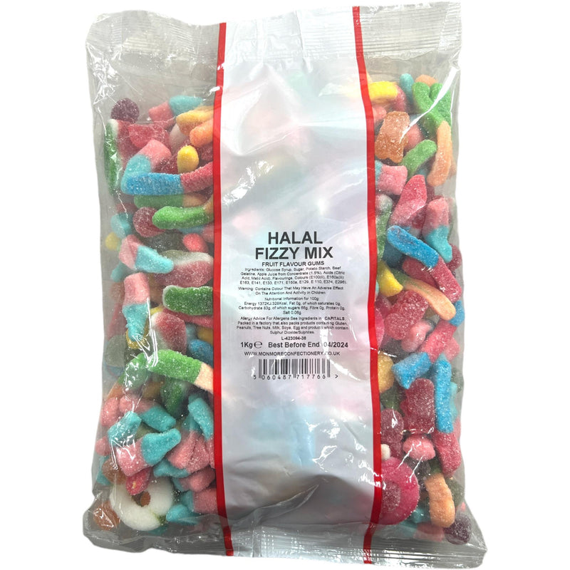 Halal Fizzy Mix Pick n Mix Sweets 1kg