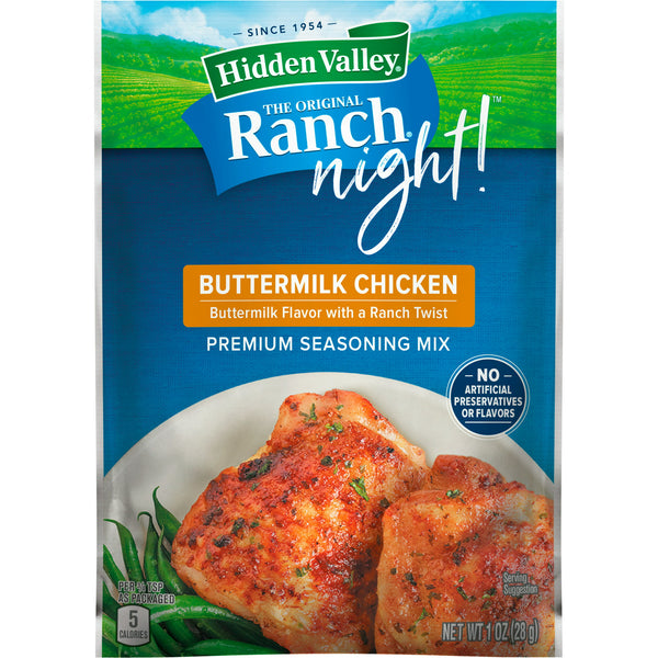 Hidden Valley Original Ranch Night! Buttermilk Chicken Premium Seasoning Mix 28g