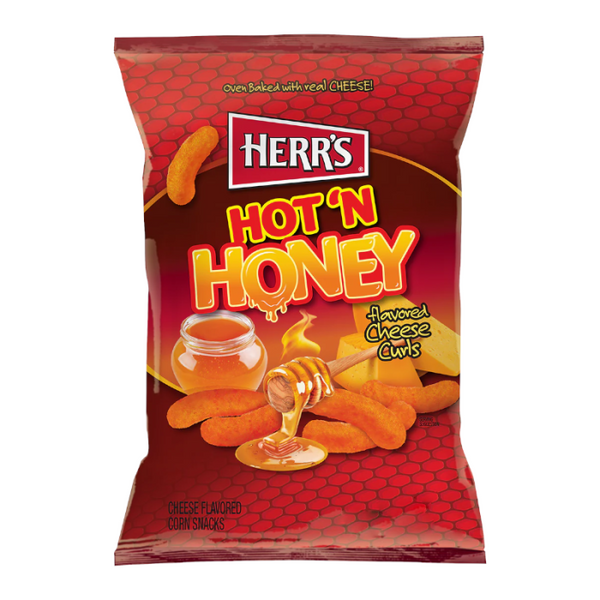 Herr's Hot 'N Honey Cheese Curls 170g