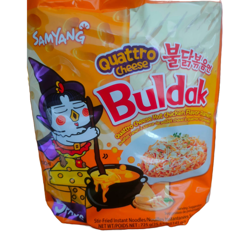 Samyang Quattro Cheese Buldak Hot Chicken Flavor Ramen( 5 pack)