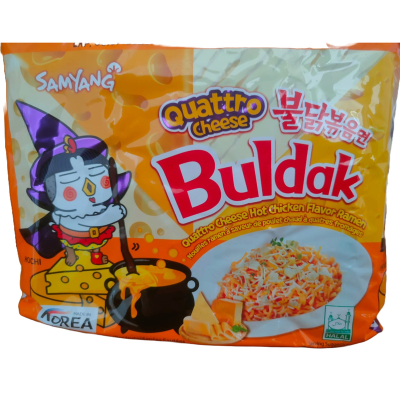 Samyang Quattro Cheese Buldak Hot Chicken Flavor Ramen( 5 pack)