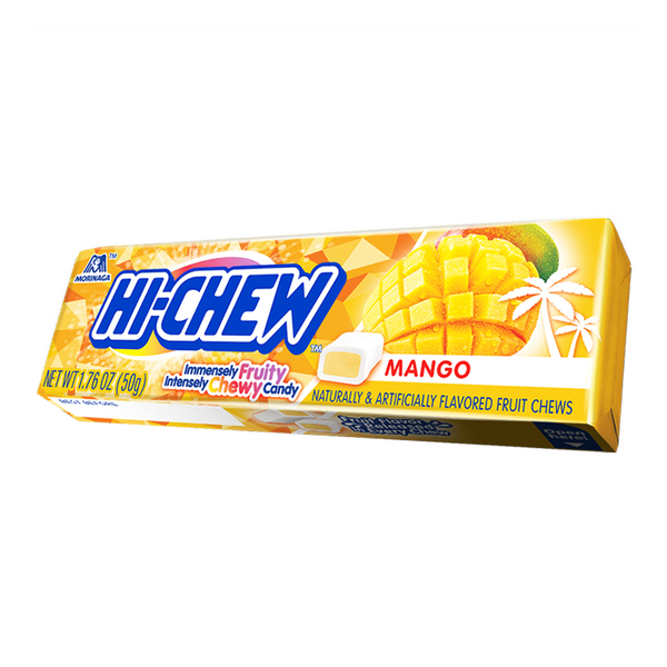 Hi-Chew Fruity Chewy Candy Mango Flavour 50g