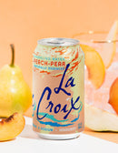 La Croix Peach-Pear Sparkling Water 355ml | Naturally Essenced, 0 Calories, 0 Sweetener, 0 Sodium
