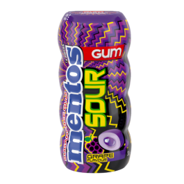 Mentos Sour Grape Flavoured Sugar Free Gum Bottle (Best Before 03/25)