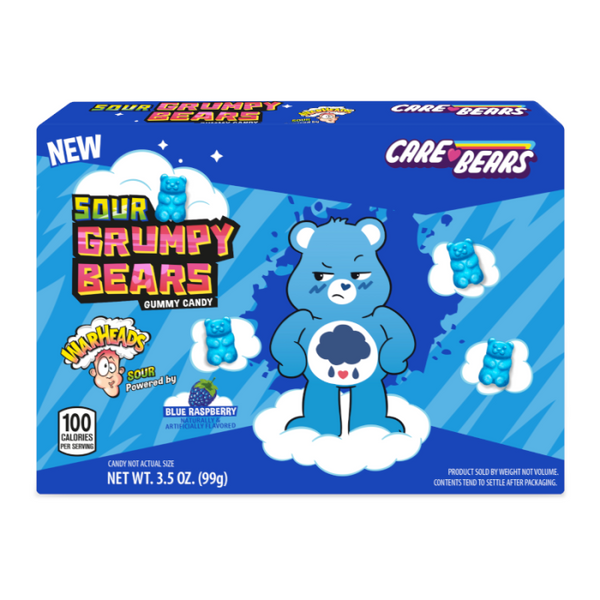 Warheads Care Bears Sour Grumpy Bears Theatre Box 99g