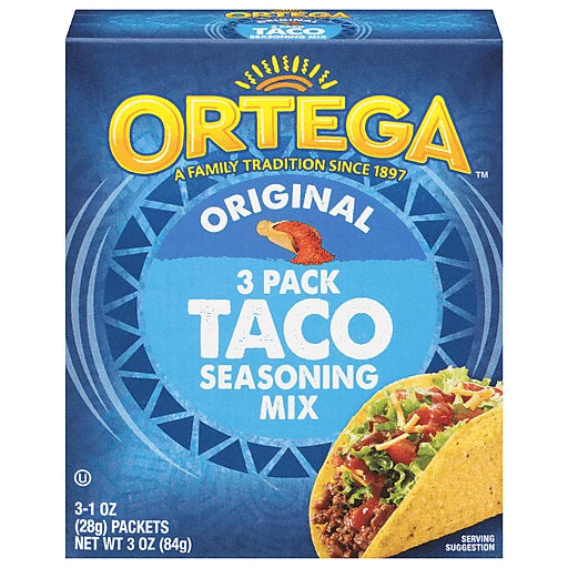 Ortega Original 3 Pack Taco Seasoning Mix 84g
