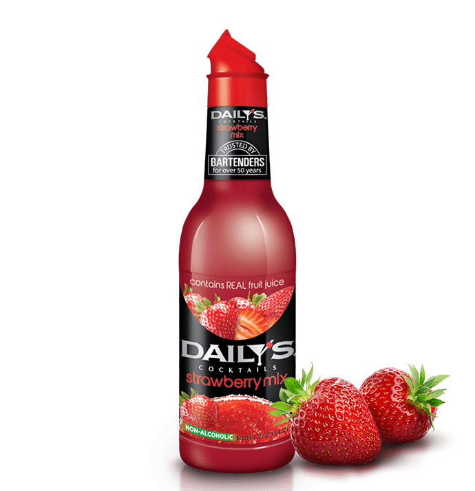 Daily's Cocktails Non-Alcoholic Strawberry Mix 1Ltr