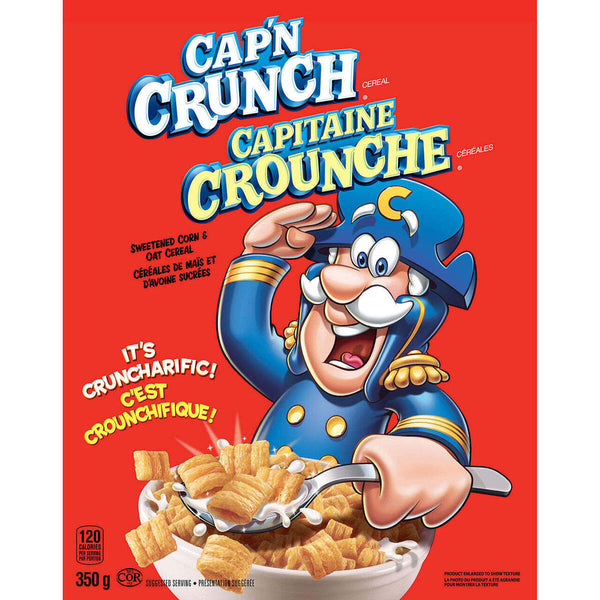 Quaker Cap'N Crunch Original Cereal 350g [Canadian]