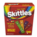 Skittles Original Zero Sugar Singles to Go Variety Pack 30 Sticks (75g)
