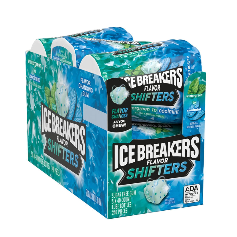 Ice Breakers Ice Cubes Wintergreen/ Coolmint Flavors 92g (Pack of 4)